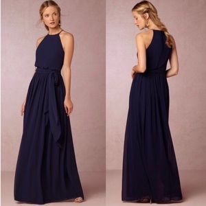 BHLDN: Donna Morgan - NWT Navy Blue “Alana” Dress!
